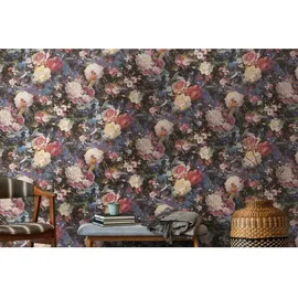 A.S. Création Vliestapete Blumen 53 x 1005 cm 10,05 m2 Bunt/Blau/Gelb/Rot 388211