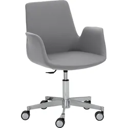 Bürostuhl MAYER SITZMÖBEL "Sessel myHELIOS", grau (grau, aluminium), B:65cm H:82cm, Stühle