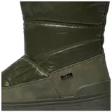 CAPRICE Damen Winterstiefel ohne Absatz Vegan Wasserabweisend, Grün (Khaki Comb), 37,5 EU - 37.5 EU