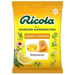 RICOLA Honig Zitrone Bonbons mit Zucker, Beutel 75 g