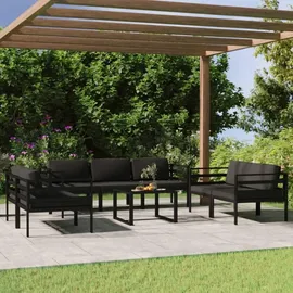 vidaXL Garten-Lounge-Set 8-tlg. anthrazit/grau