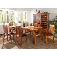 MASSIVMOEBEL24.DE Esstisch Akazie 200x100x76 honig lackiert OXFORD #0606