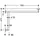 Hewi System 900 Duschhandlauf Edelstahl matt 765 x 475 mm links