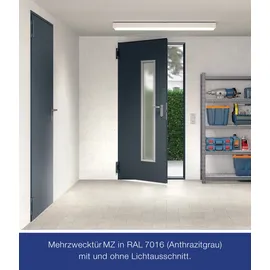 Hörmann Kellertür mit Lichtausschnitt anthrazitgrau 100 x 200 cm