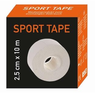 LACD Sporttape 4 Rollen 2,5 cm x 10 m (gesamt 40 m)