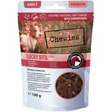 Chewies Lucky Bits Pferd Adult Hundeleckerli - Hunde-Leckerlis getreidefrei & Soft mit viel Protein und Superfoods wie Bierhefe oder Ginkgo, ohne Zucker (100 g)