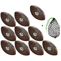 Wilson Football MVP WTF1411 - 10er Ballpaket inkl. Ballnetz