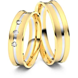 Trauringe Gera 750er Gelb-/Weiflgold - 2998