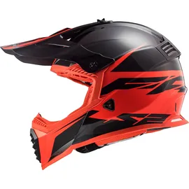LS2 MX437 Fast Evo roar matt black red