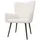 Juskys Ohrensessel Odense Bouclé 70 x 100 x 80 cm Beige mit Hocker