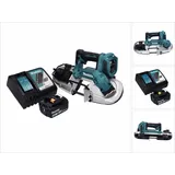 Makita DPB 183 RF1 Akku Bandsäge 18 V 66 mm Brushless + 1x Akku 3,0 Ah + Ladegerät