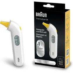Braun Ohr-Fieberthermometer ThermoScan 3 IRT 3030 - Thermometer Ohrthermometer, 1-tlg.