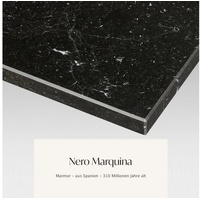 MAGNA Atelier Esstisch OCTAGON aus Marmor, Dining Table aus Naturstein, Küchentisch, 120x76cm schwarz