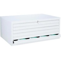 Lüllmann Planschrank signalweiß 6 Schubladen 113,5 x 83,5 x