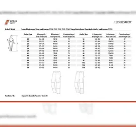 Nitras Warnschutz Bundhose Motion Tex Viz, - 50