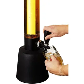 Cepewa Biersäule mit Zapfhahn - transparent|schwarz