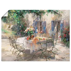 Artland Wandbild »Schatten Garten«, Garten, (1 St.), als Leinwandbild, Poster, Wandaufkleber in verschied. Größen Artland Farbe Bild(er): naturfarben