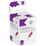 TRU Components T1904C109 Flachstecker-Sortiment Steckbreite: 4.80 mm Steckdicke: 0.80 mm 180 Teilisoliert Rot 25St.