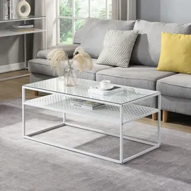Möbel Boss WL7.328 Weiß Glas 100 x 50 x 45 cm