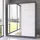 fabryka mebli idźczak Schwebetürenschrank mit Spiegel 183 x 218 x 61 cm Grau/Weiß