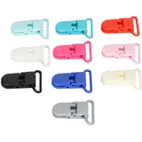 TEUOPIOE 10 Stück Hosenträger-Clips, Herren-Hosenträger-Clips, Bettlaken-Clips, Befestigungsclips, Nylon-Fix-Verriegelung, Entenschnabel-Sling-Clip Mit Schnalle