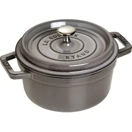 Staub Cocotte 20 cm rund graphitgrau