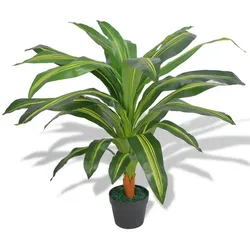 vidaXL Künstlicher Drachenbaum mit Topf 90 cm Grün