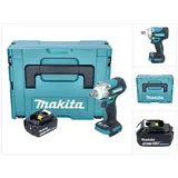 Makita DTW 301 M1J Akku Schlagschrauber 18 V 330 Nm 1/2" Brushless + 1x Akku 4,0 Ah - ohne Ladegerät