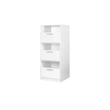Möbel Kraft Wäscheschrank 67 x 164 x 68 cm Weiß