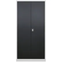Proregal Flügeltürschrank Owl 95 x 195 x 60 cm Lichtgrau/Anthrazitgrau