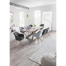 home24 Armlehnstuhl hellblau
