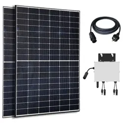 Balkonsolaranlage Photovoltaik Solaranlage 830W Module 800W/600W Wechselrichter drosselbar App