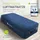Juskys Luftmatratze Sapri M Blau - 1 Personen Luftbett selbstaufblasend - integrierter Pumpe