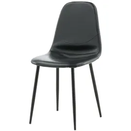 venture home Esszimmerstuhl Polar Kunstleder schwarz 2er Set
