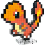 Mega Construx Pokémon Glumanda Pixel Art 23cm - Orange/Rot
