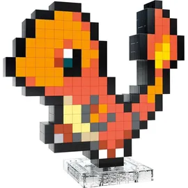 Mega Construx Pokémon Glumanda Pixel Art 23cm - Orange/Rot