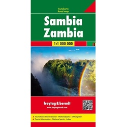 Freytag & Berndt Autokarte Sambia. Zambia. Zambie, Karte (im Sinne von Landkarte)