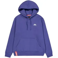 Alpha Industries Basic Small Logo Kapuzenpullover - Night Purple