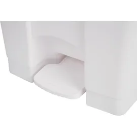 Jantex Küchenpedaleimer 45 l Weiß