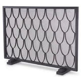 Casa Padrino Luxus Kaminschirm Stahl 84 x 15 x 57 cm Schwarz