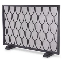 Casa Padrino Luxus Kaminschirm Stahl 84 x 15 x 57 cm Schwarz
