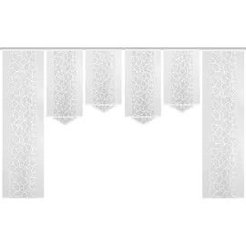 HOME WOHNIDEEN Schiebegardine HOME WOHNIDEEN "JENNA" Gr. 2, weiß, B:57cm H:245cm, Polyester, Gardinen, Schiebevorhang Jacquard Set
