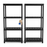 BigDean 2X Schwerlastregal 131x58x29cm Kellerregal Lagerregal bis 120kg