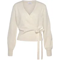 LASCANA Wickelstrickjacke Damen creme Gr.48/50