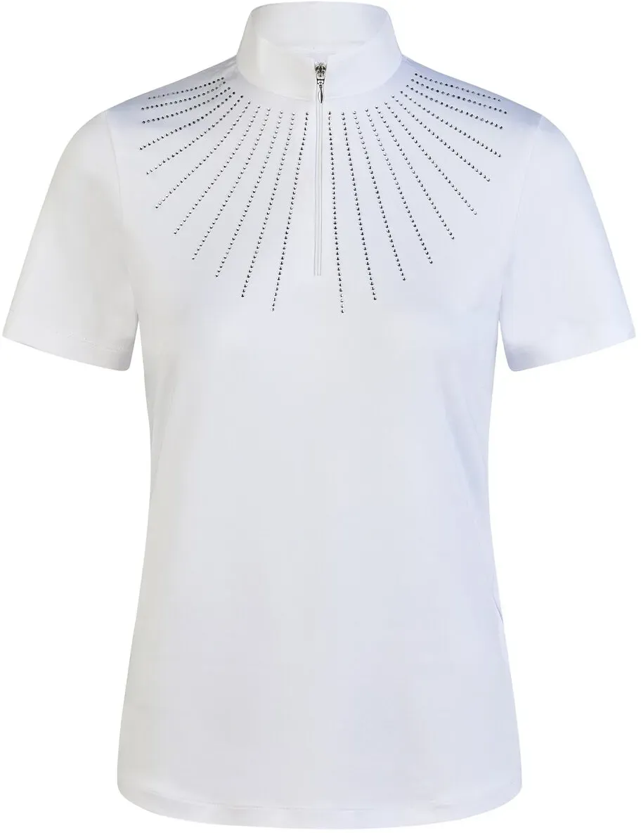 PIKEUR Sports Rhinestone-Turniershirt THE CORE white 44