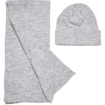 URBAN CLASSICS Recycled Basic With Scarf Mütze Heather Grey One Size