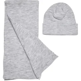 URBAN CLASSICS Recycled Basic With Scarf Mütze Heather Grey One Size