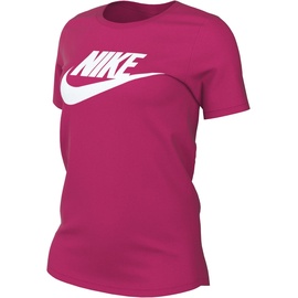 Nike Sportswear Essentials Logo T-Shirt Damen 615 - fireberry/white S