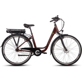 Saxonette City Plus" E-Bike 50 cm ruby red glänzend)