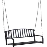 Outsunny Schaukelbank 128 x 63 x 47 cm schwarz